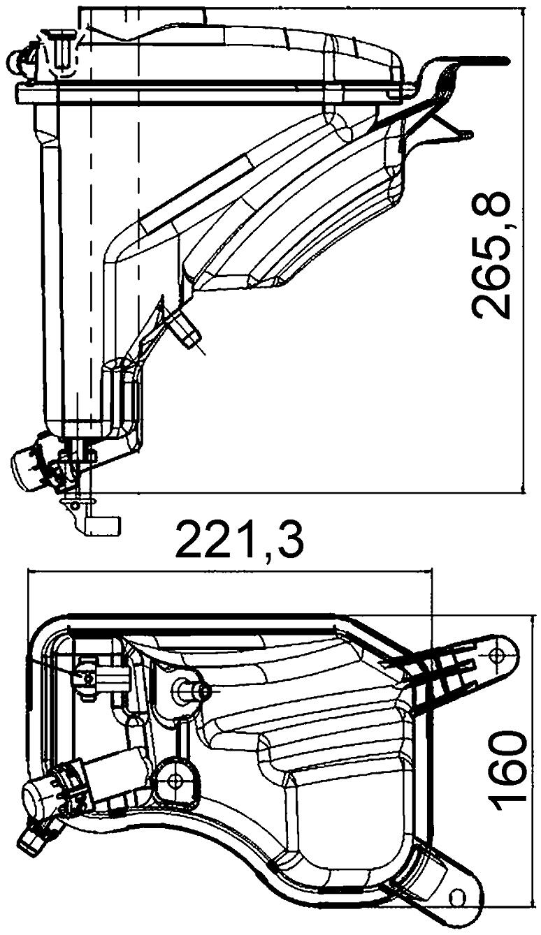 BMW Expansion Tank 17137640514 - Behr 376789751